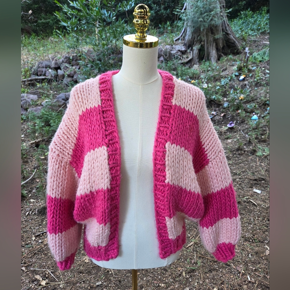 Princess Polly Lester‎ Knit Cardigan In Pink Size Small - Picture 4 of 8